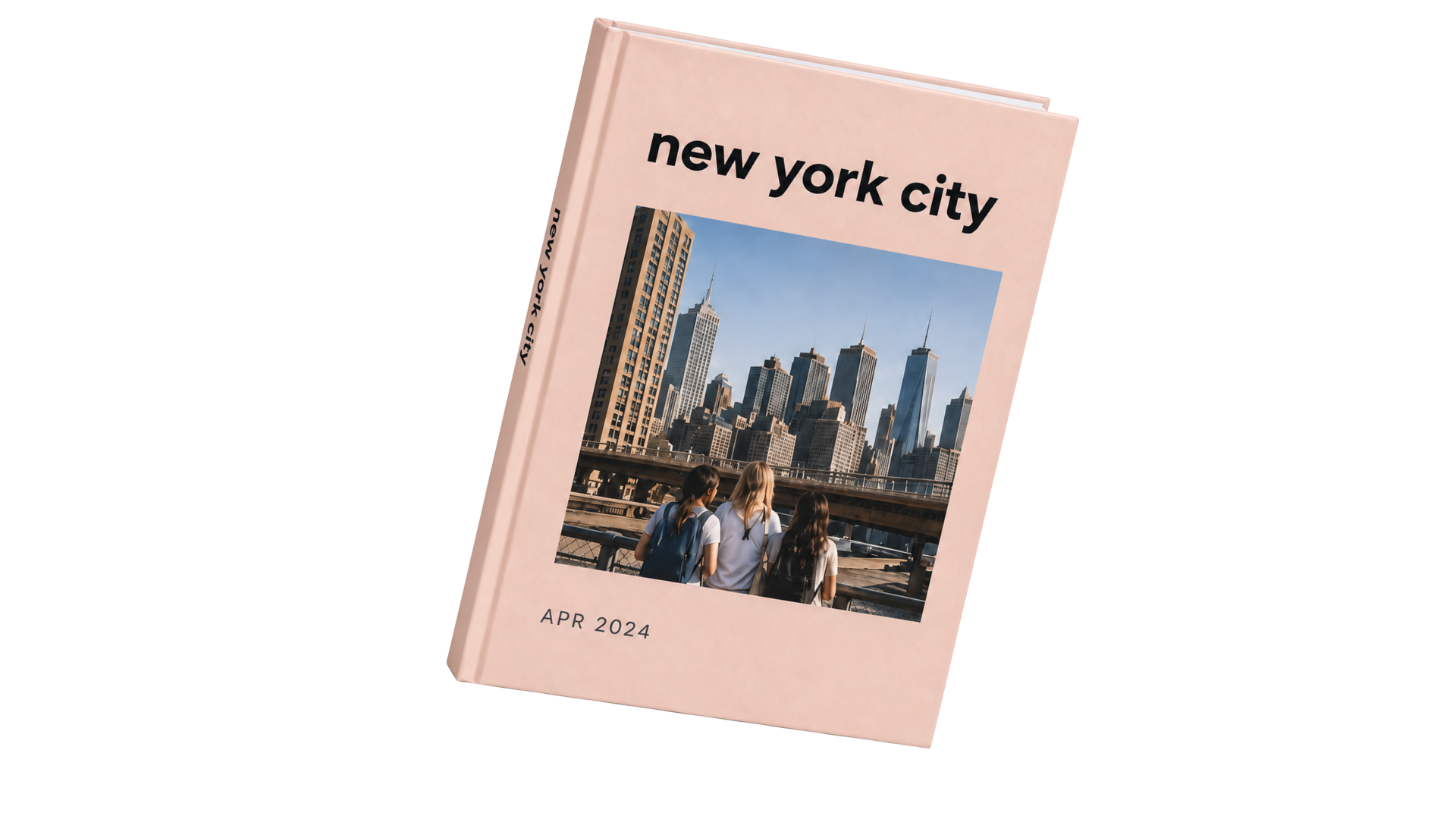A pink dailies hardcover photo book
